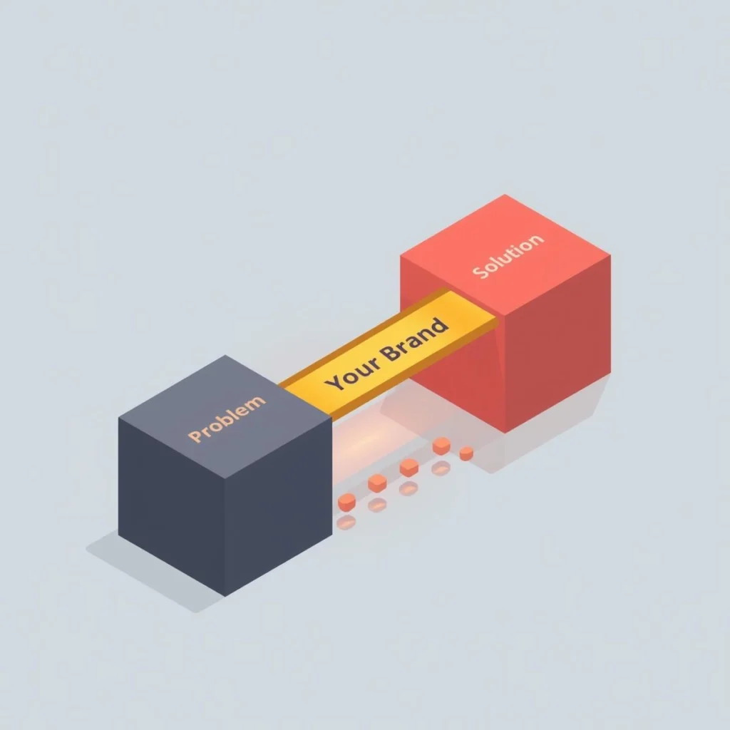 Brand bridge connecting problem to solution