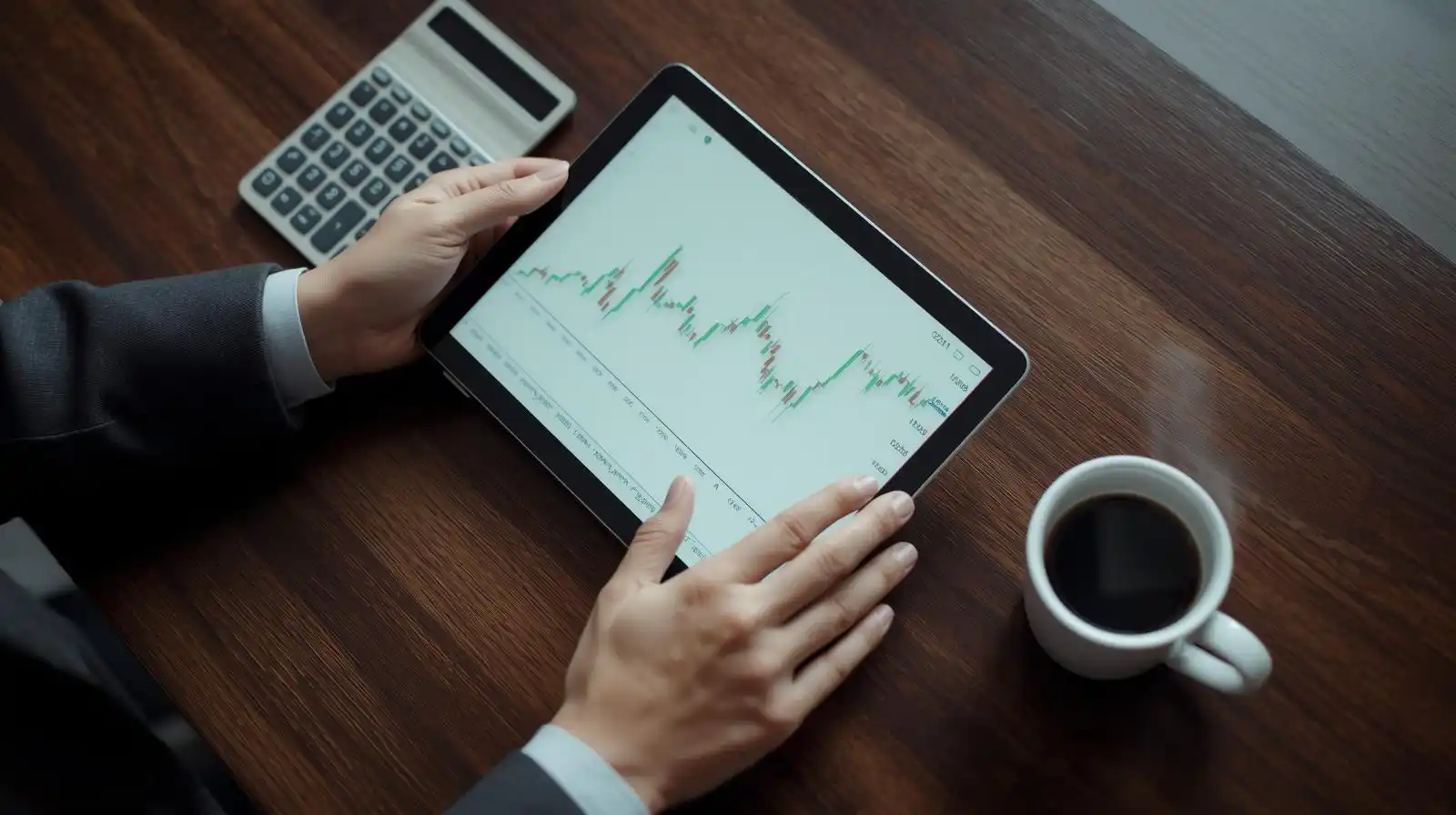 Business performance and upward growth charts