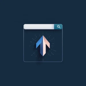 Modern icon showing brand search visibility and growth