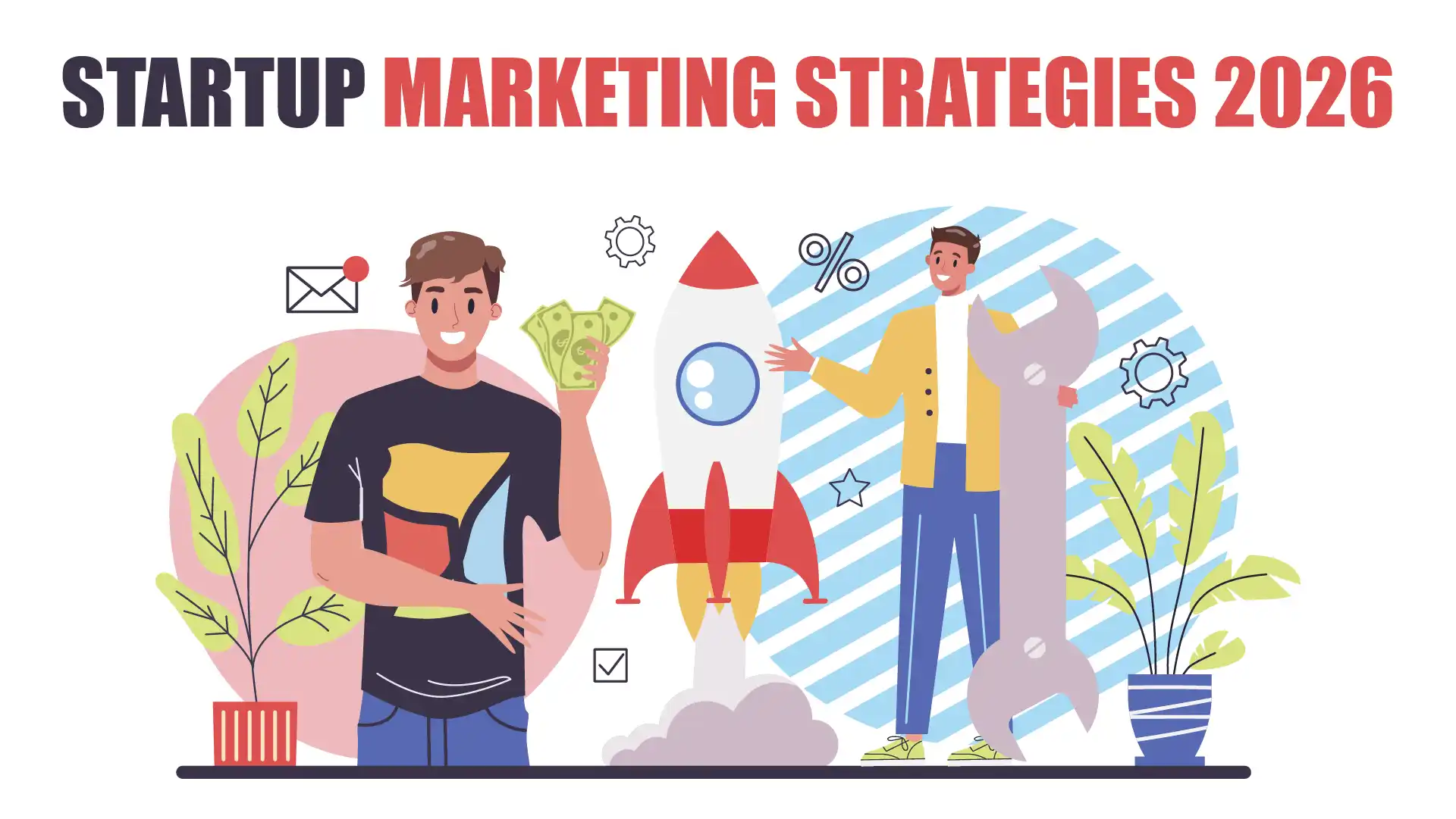 Creative digital marketing growth concept