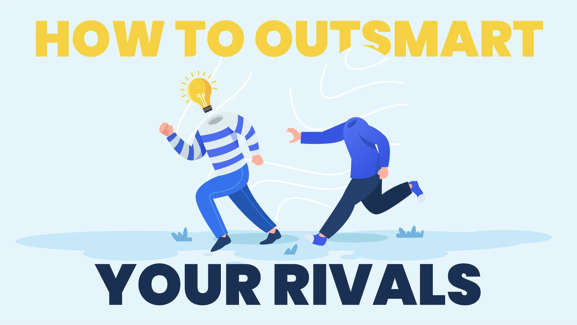 Competitor analysis and business strategy concept