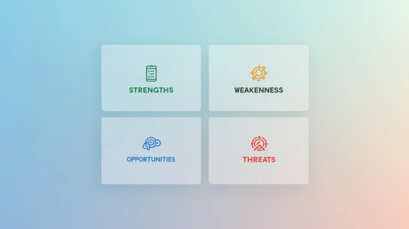 Strengths weaknesses opportunities and threats diagram