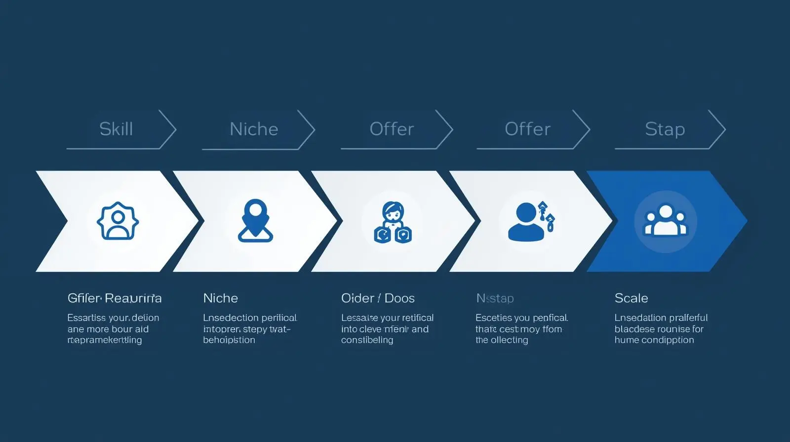 Five stages of scaling a digital startup roadmap