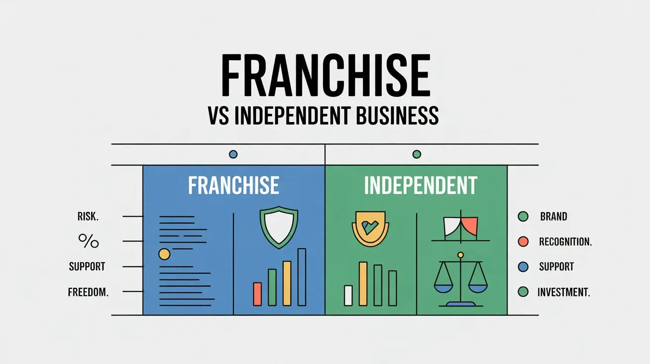 Franchise business models comparison chart