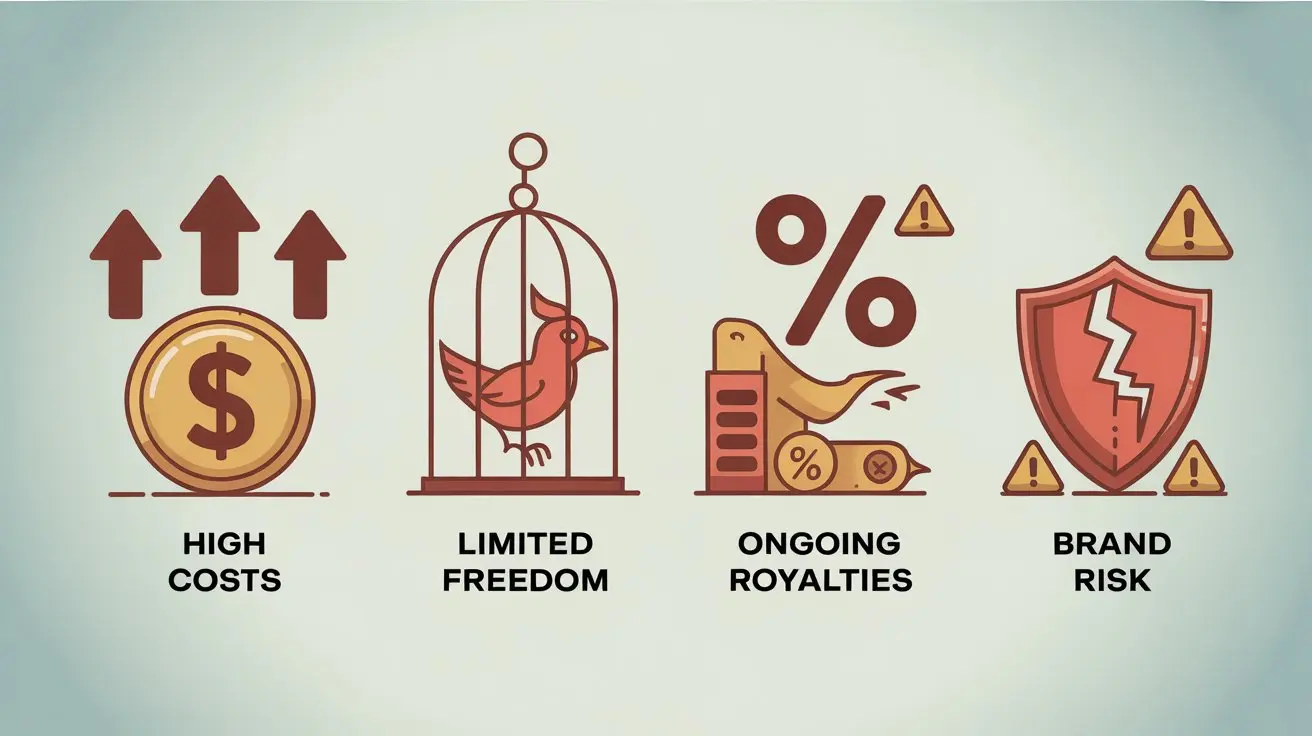 Franchise business risks and disadvantages