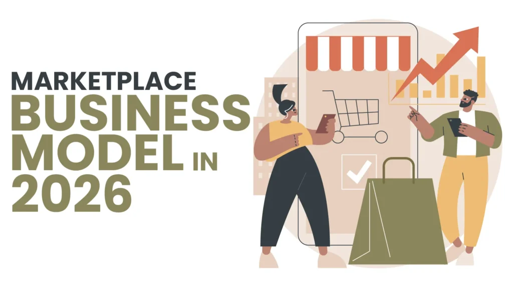 Online marketplace growth and sales concept