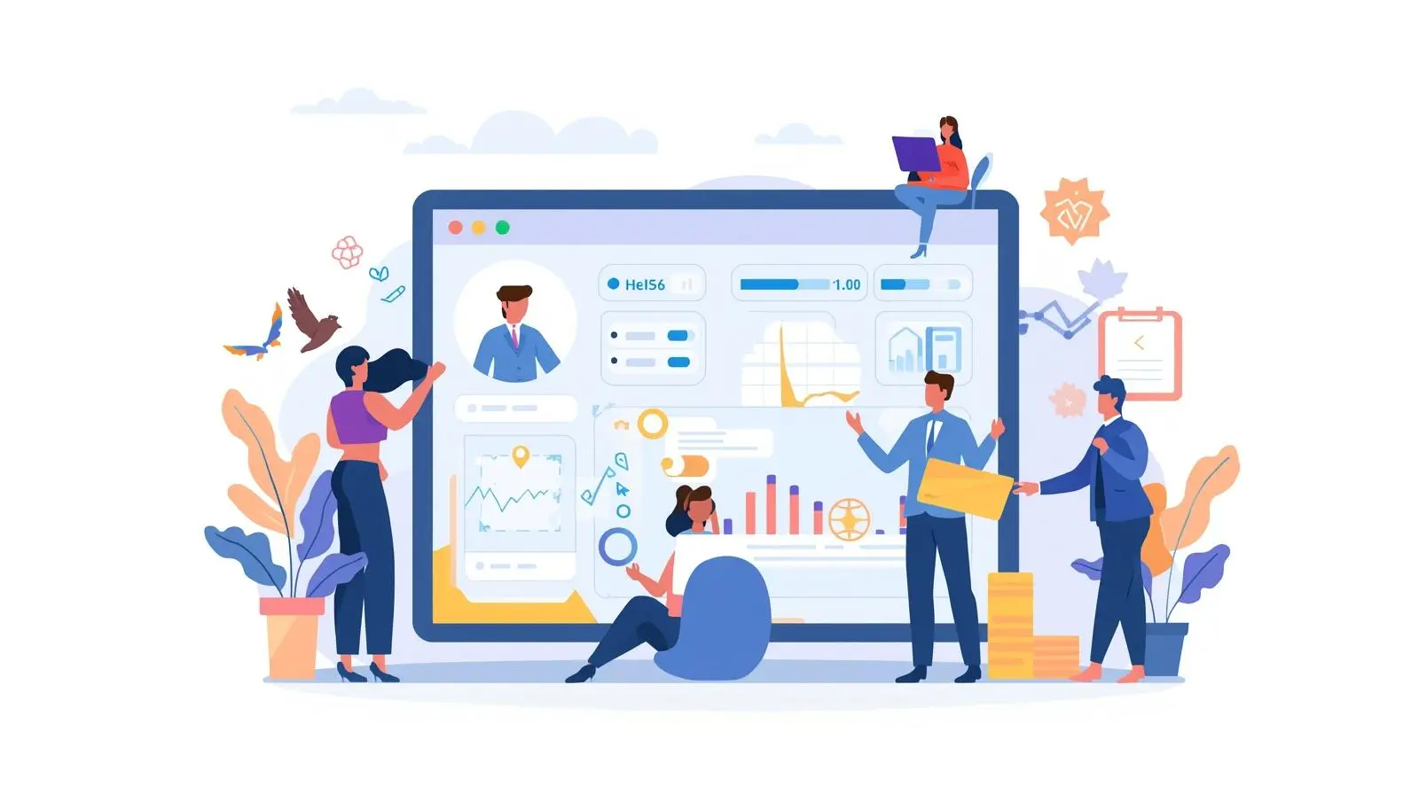 customer profile analysis graphic