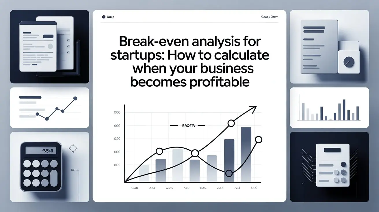 Startup profit calculation graphic