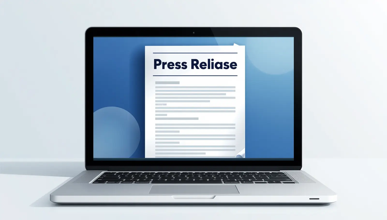 Online media announcement document