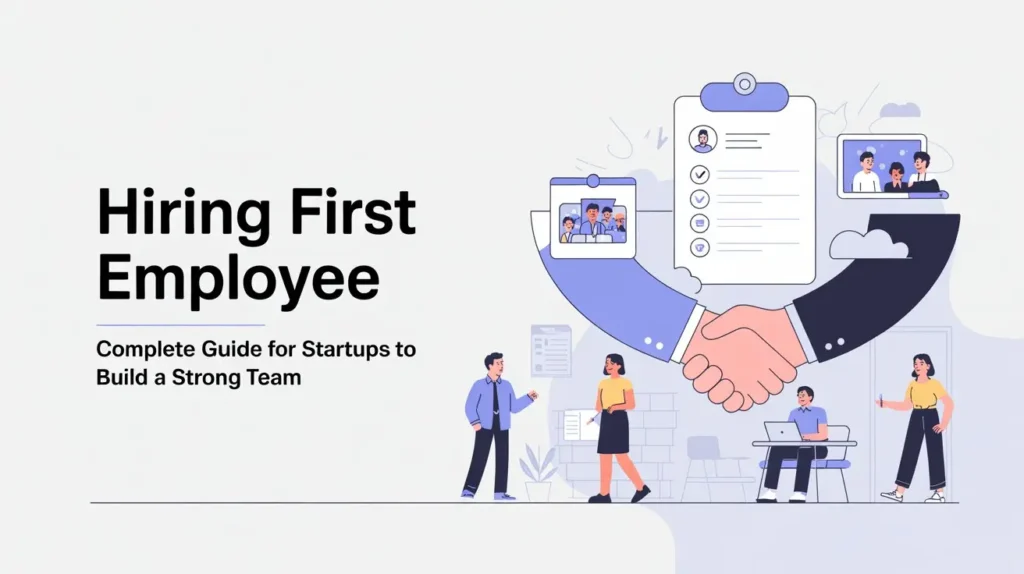 First employee onboarding concept