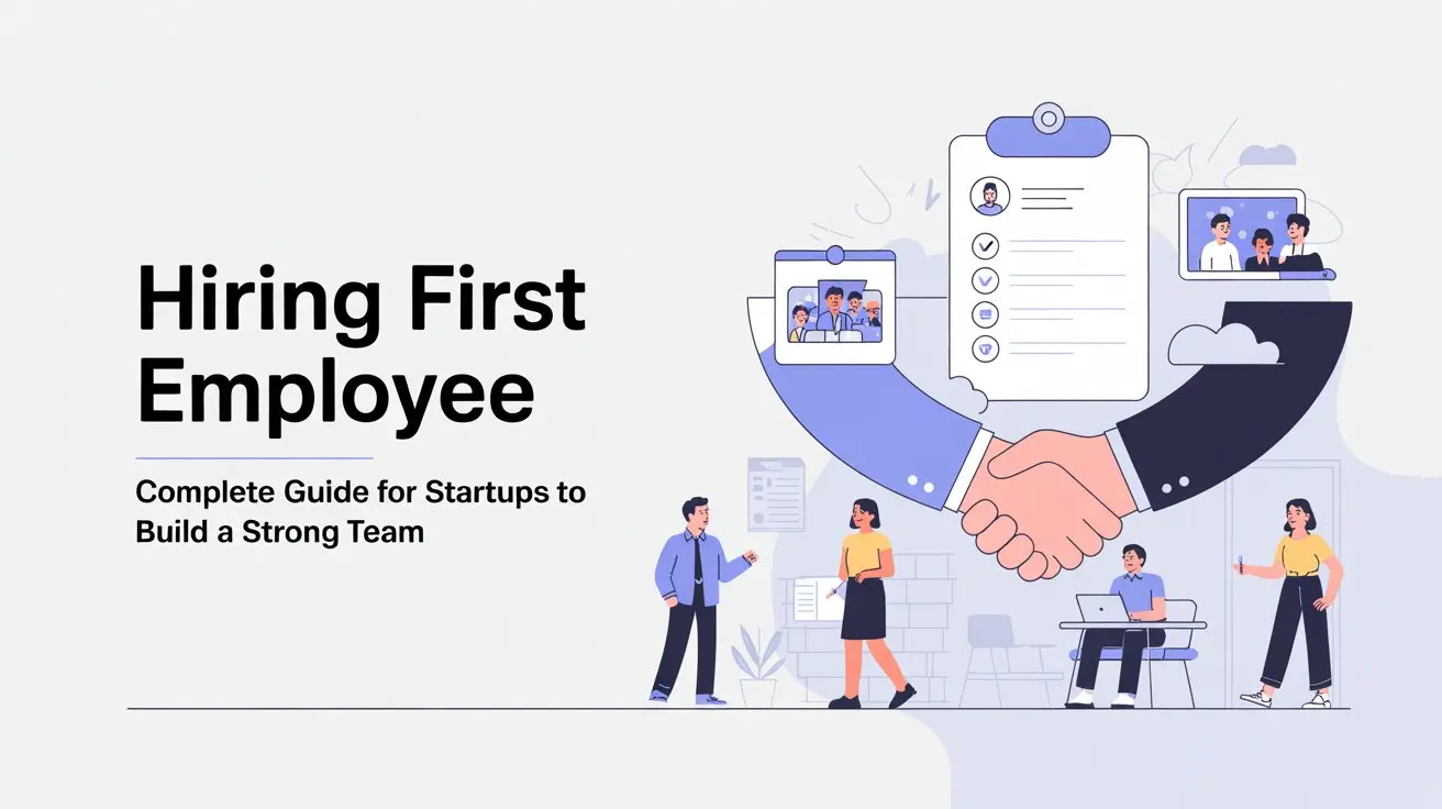First employee onboarding concept